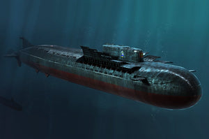 Hobby Boss 83521 Sous-marin lance-missiles de croisière SSGN de ​​classe Oscar II de la marine russe Koursk (1/350)
