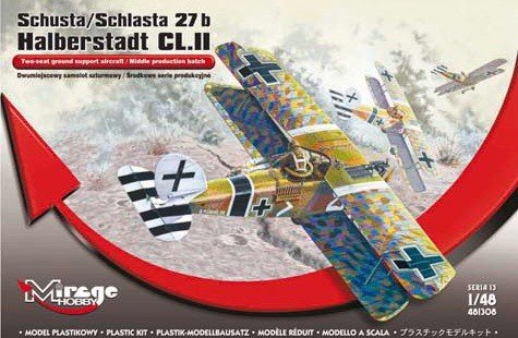 Mirage Hobby 481308 Schusta/Schlasta 27b Halberstadt CL.II, lot de production intermédiaire (1/48)