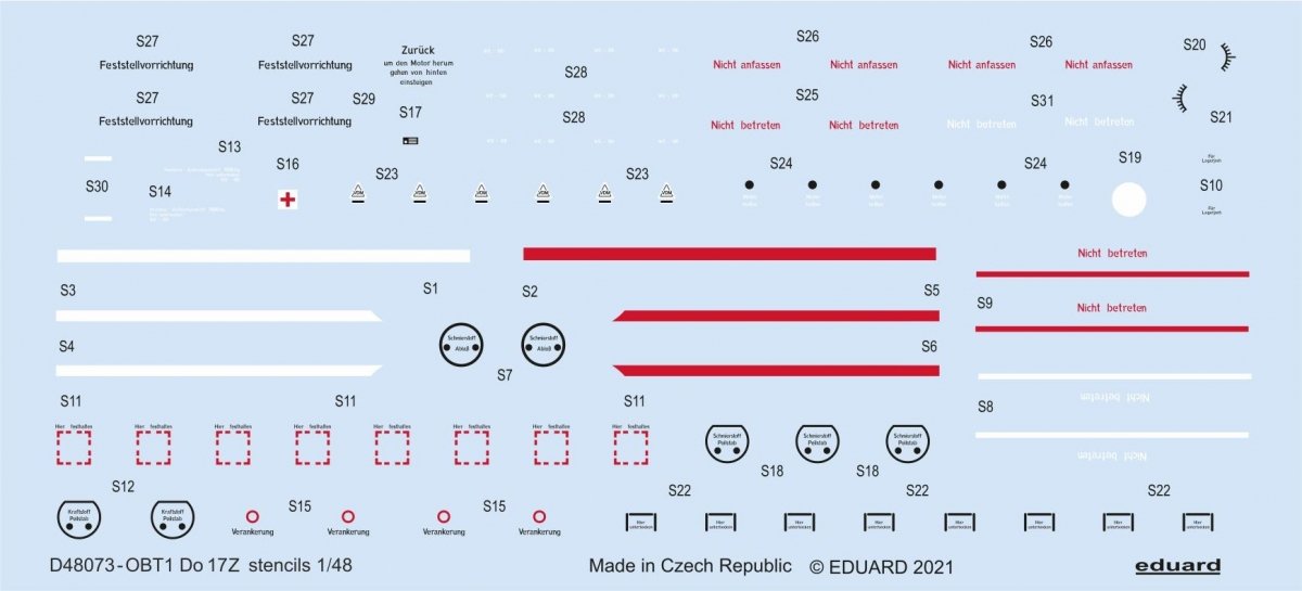Eduard D48073 For 17 stencils ICM 1/48