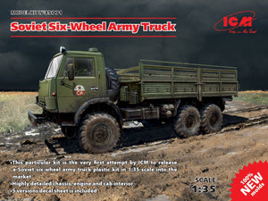 Camion militaire soviétique à six roues ICM 35001 Kamaz