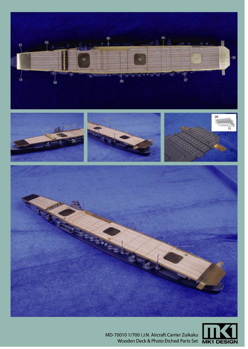 MK1 Design MS-70009 IJN ZUIKAKU PIÈCE DE DÉTAIL EN PHOTODÉCRÉATION 1/700 – immagine 3