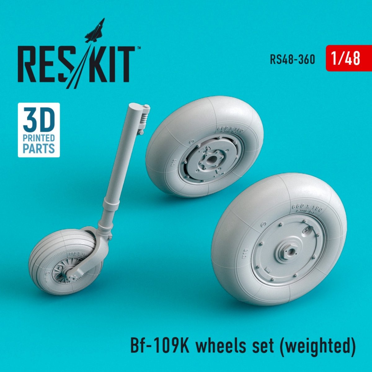 RESKIT RS48-0360 BF-109K JEU DE ROUES (LESTÉ) 1/48