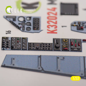 KELIK K32024 Mirage 2000C - décalcomanies 3D intérieures pour maquettes Kitty Hawk/Zimi au 1/32 – image 7