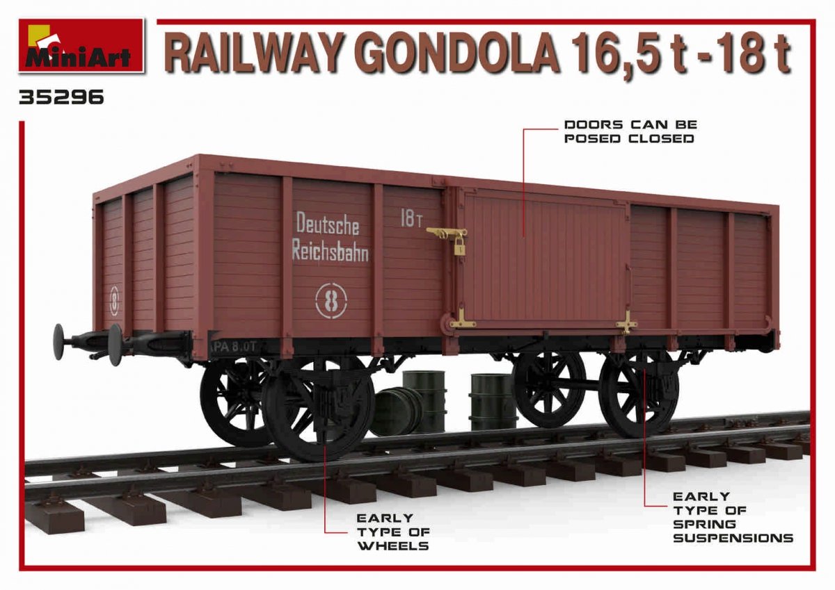 MiniArt 35296 GONDOLE FERROVIAIRE 16,5-18t 1/35 – Bild 5
