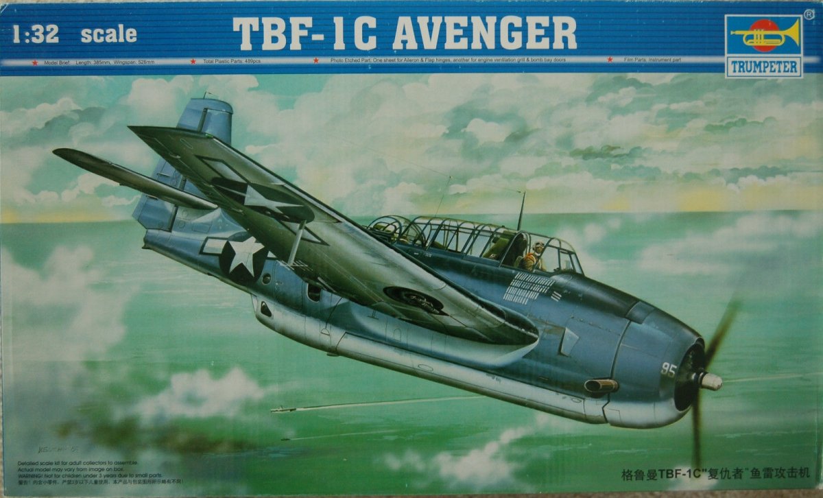 Trumpeter 02233 TBF-1C AVENGER 1/32