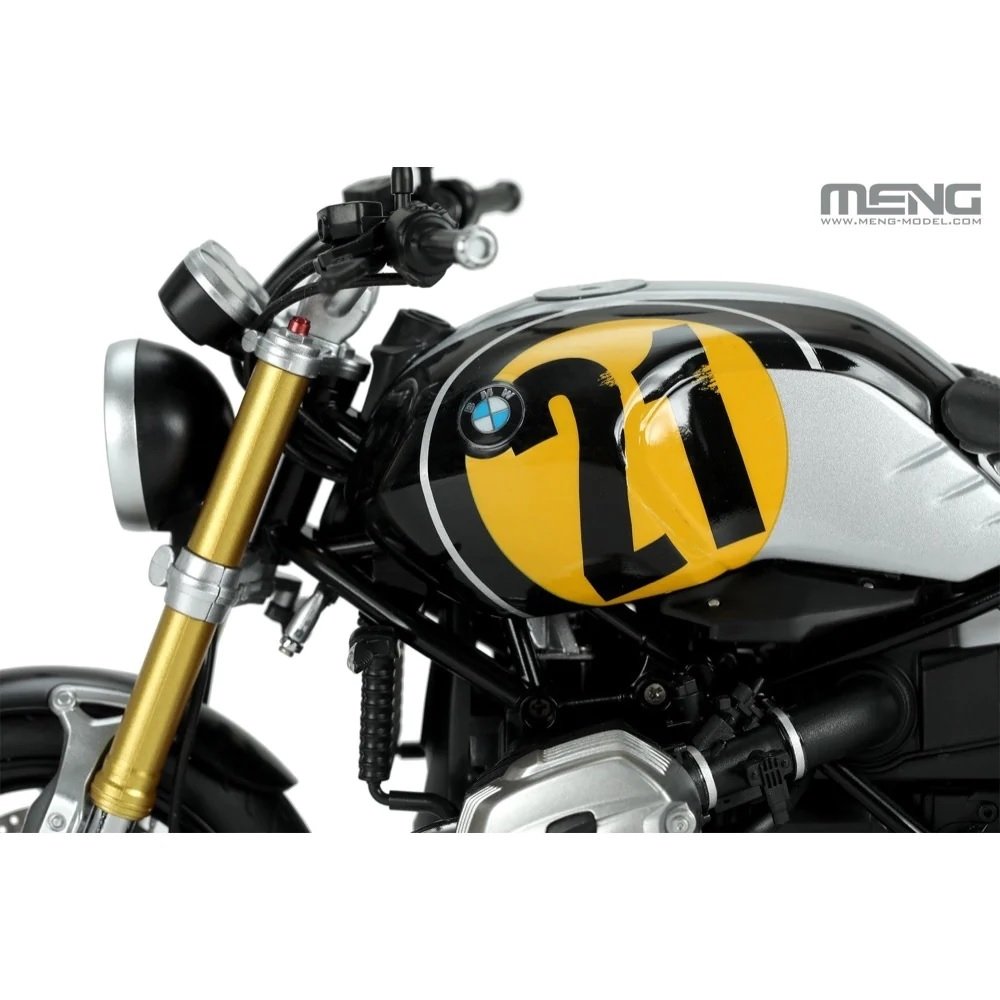 Meng Model MT-003u BMW R nineT Option 719 Black Storm Metallic Vintage Édition Pré-colorée 1/9  – image 3