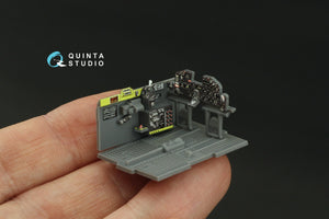 Intérieur coloré imprimé en 3D sur papier décalcomanie (Dora Wings) Quinta Studio QD48443 P-47B Thunderbolt 1/48  – immagine 9