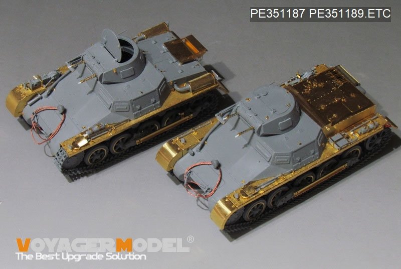 Maquette Voyager PE351187, char allemand Pz.Kpfw.I Ausf.A de la Seconde Guerre mondiale (pour TAKOM 2145), échelle 1/35 – imagen 16