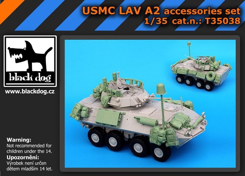 Ensemble d'accessoires Black Dog T35038 USMC LAV A2 au 1/35