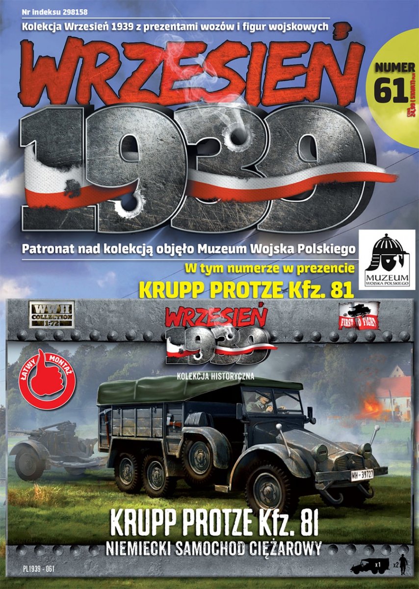 Premier à combattre le PL061 allemand KRUPP PROTZE Kfz. 81 camion (1/72)
