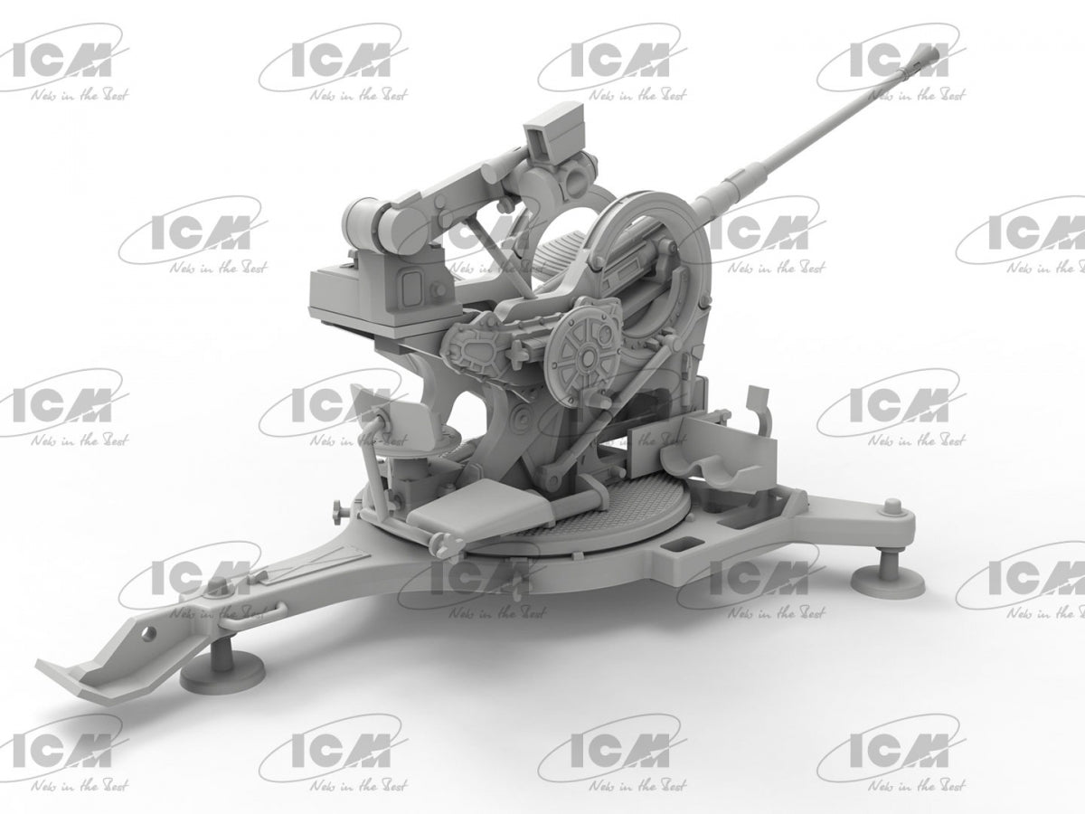 ICM 35717 Flak 38 Canon antiaérien allemand de la Seconde Guerre mondiale, échelle 1/35 – image 7