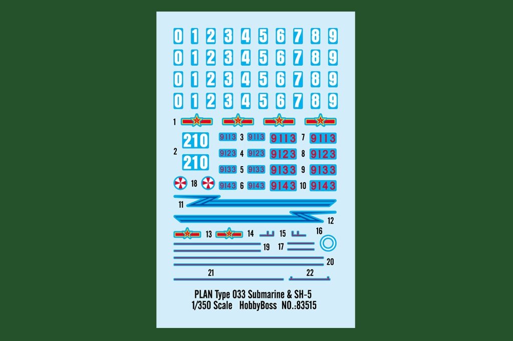 Hobby Boss 83515 PLA Navy Type 033 Classe Romeo (1/350) – Bild 3
