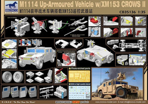 Bronco CB35136 M1114 Véhicule blindé amélioré avec XM153 CROWS II (1/35) – imagen 2