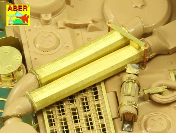 Tubes de filtre à air Aber 35A127 Feifel pour les premiers Tiger I, Ausf.E (Sd.Kfz.181) (1/35) – image 10