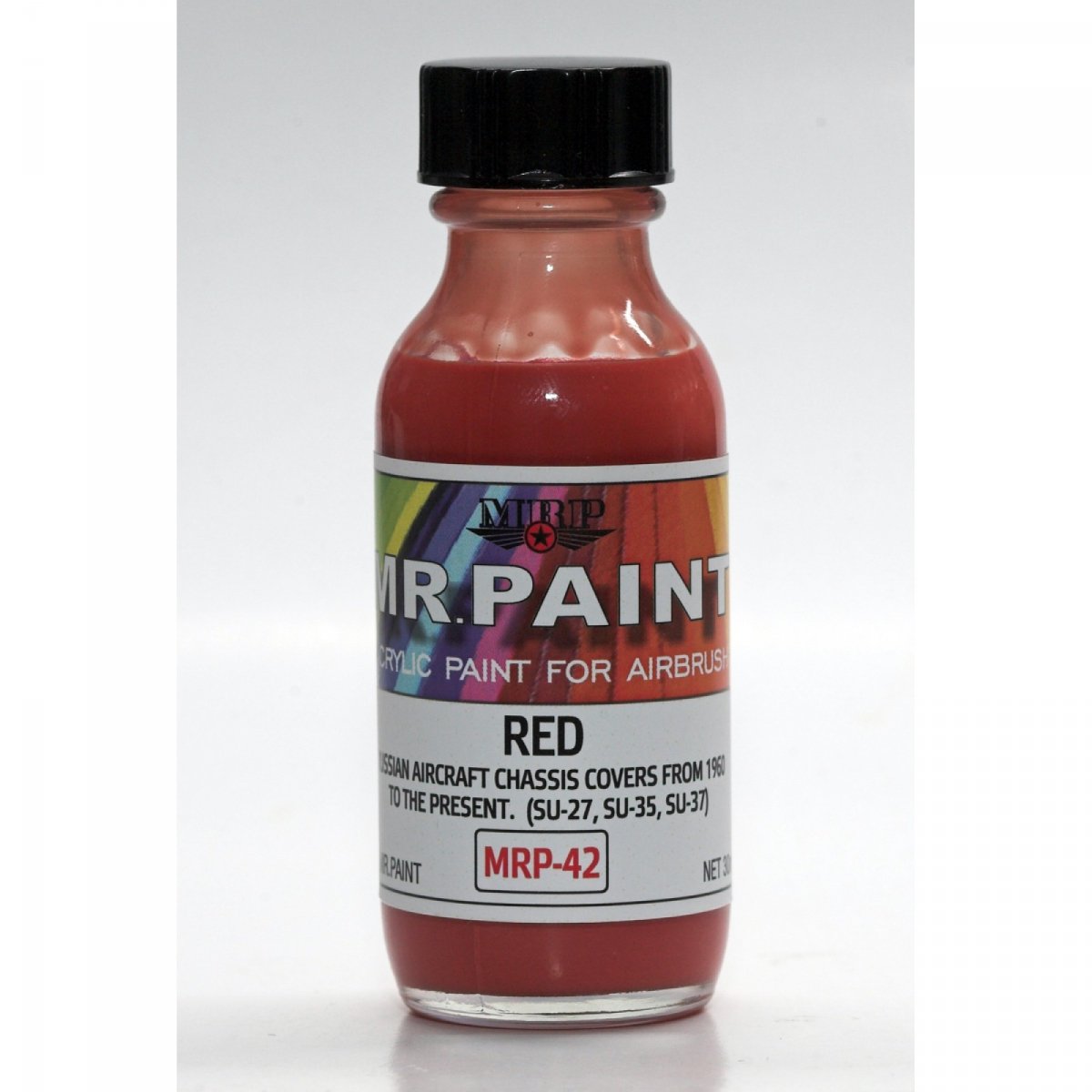 Peinture MR. Paint MRP-042, coloris rouge pour châssis SU-27, SU-35, SU-37, 30 ml – image 2