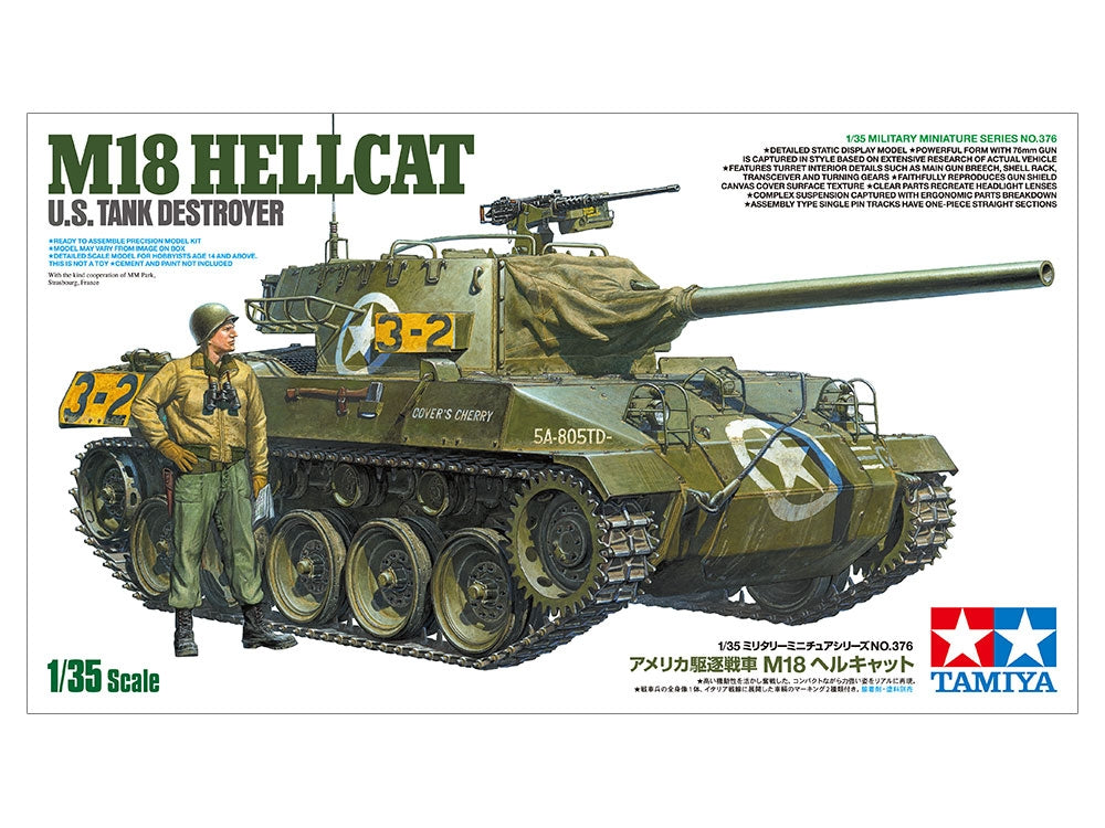 Tamiya 35376 Chasseur de chars américain M18 Hellcat 1/35 – imagen 2