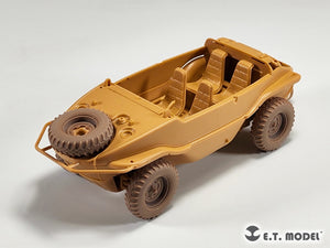 ET Model P35-136 Schwimmwagen allemand Type 166 de la Seconde Guerre mondiale, roues affaissées, largeur large, pour kit TAMIYA 1/35 – image 6