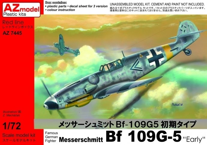 Maquette AZ7445 Messerschmitt Bf-109G-5 Early (1/72)