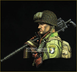 Young Miniatures YM1873 WW2 US AIRBORNE avec M1919 1/10 – immagine 8