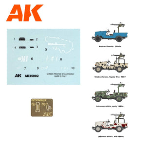 AK Interactive AK35002 FJ43 PICKUP AVEC DSHKM 1/35  – immagine 3