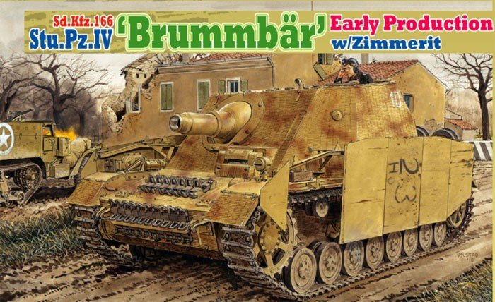 Dragon 6596 Sd.Kfz.166 Stu.Pz.IV Brummbaer Early Production avec Zimmerit (1/35)