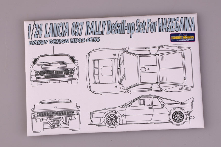 Hobby Design HD02-0256 Lancia 037 Rally - Kit de détails vainqueur du Tour de Rallye 1984 (pour Hasegawa) 1/24