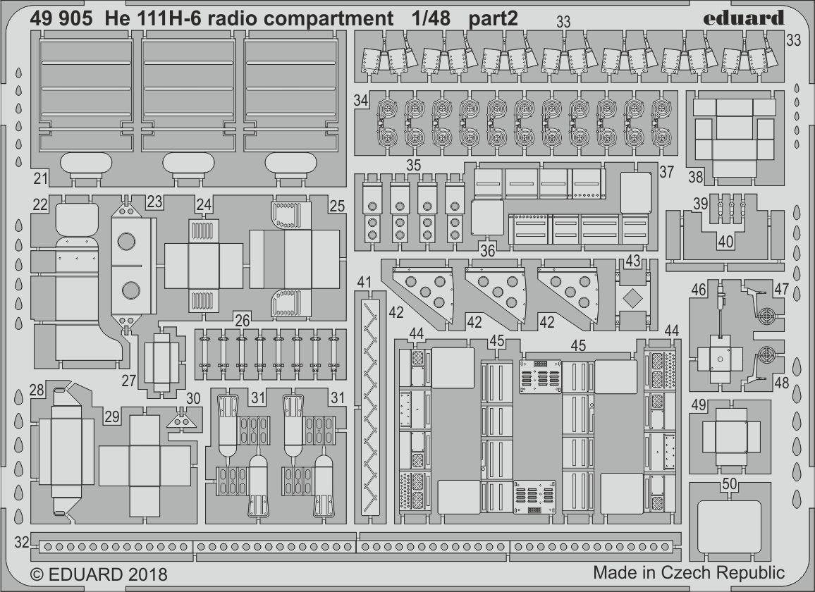 Eduard 49905 He 111H-6 compartiment radio 1/48 ICM – Bild 2