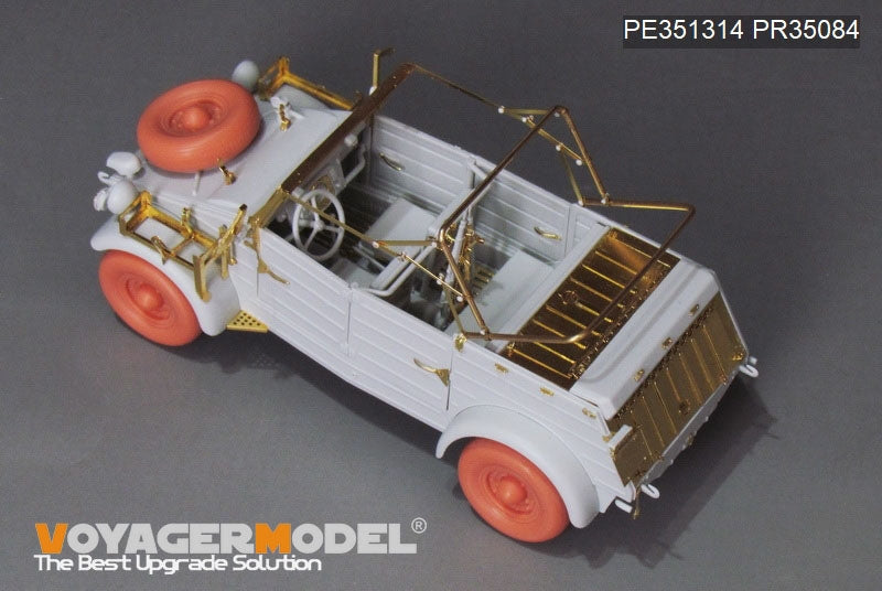 Kit de mise à niveau Voyager Model PE351314 pour Kubelwagen Type 82 (version troupes d&amp;#39;Afrique) de la Seconde Guerre mondiale, compatible avec le modèle MENG VS-015 au 1/35. – image 5