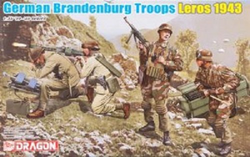Dragon 6743 Troupes allemandes du Brandebourg, Leros 1943 (Ensemble de 4 figurines) (1/35)
