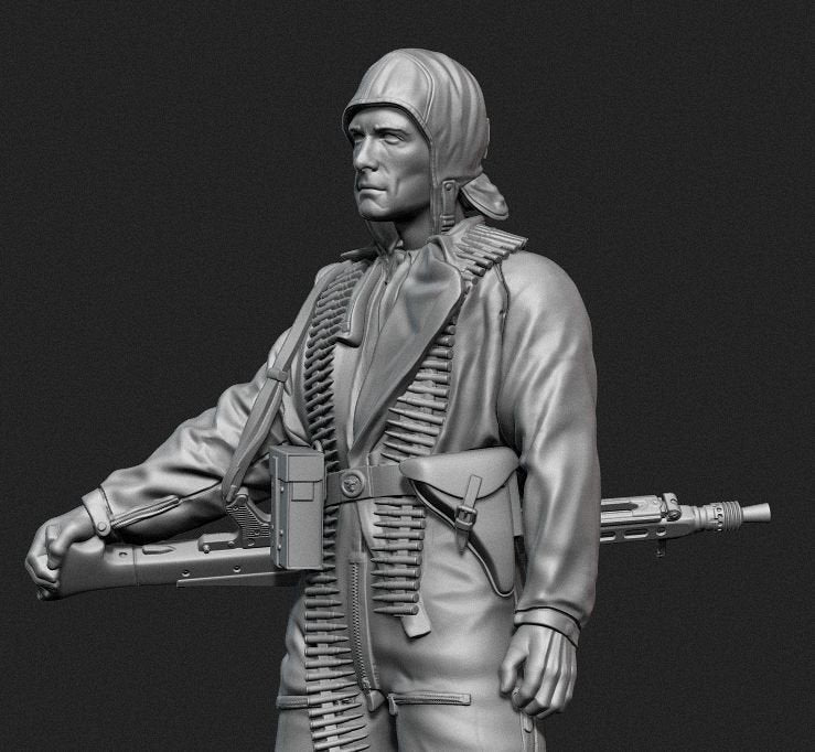 Panzer Art FI35-132 allemand Fallschirmjäger Oder Front No.2 1/35 – image 2