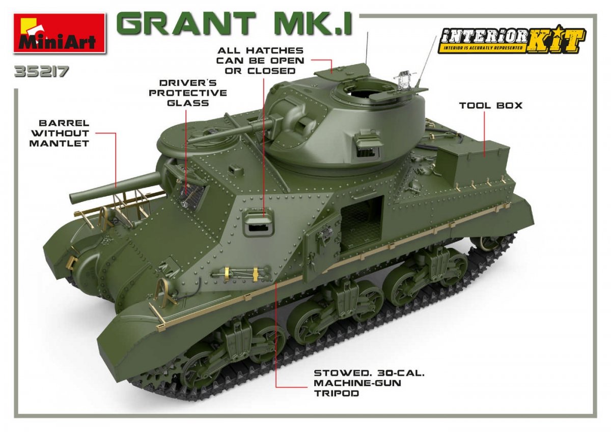 MiniArt 35217 Grant Mk.I avec intérieur 1/35 – image 9