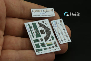 Intérieur imprimé en 3D et coloré sur papier décalcomanie Quinta Studio QD48319 F4F-3 (Eduard) au 1/48 – Bild 5