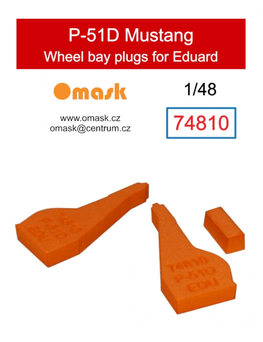 Omask 74810 Bouchons de passage de roue P-51D Mustang (pour Eduard) 1/48