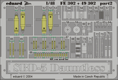 Eduard FE302 SBD-5 MINIATURES PRÉCISES 1/48 – image 2