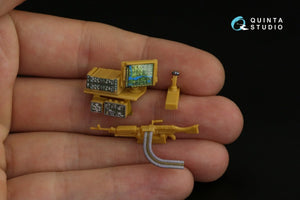 Intérieur imprimé en 3D et coloré sur papier décalcomanie pour la famille HUMVEE (Bronco) de Quinta Studio QD35043, échelle 1/35 – immagine 3