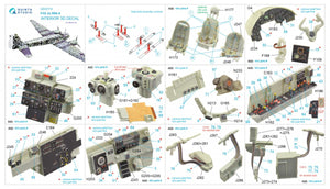 Intérieur imprimé en 3D et coloré sur papier décalcomanie (Revell) Quinta Studio QD32114 Ju 88A-4 1/32 – image 2