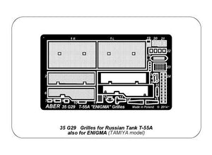 Grilles Aber 35G29 pour char russe T-55A également pour T-55 ENIGMA (1/35) – Bild 8