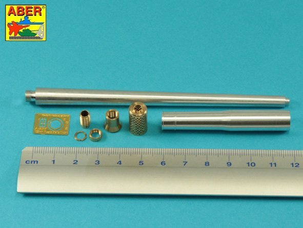 Canon Aber 35L-264 avec frein de bouche pour canon antichar allemand Krupp 12,8 cm PAK 44 (Grande Muraille) à l&amp;#39;échelle 1/35 – immagine 2