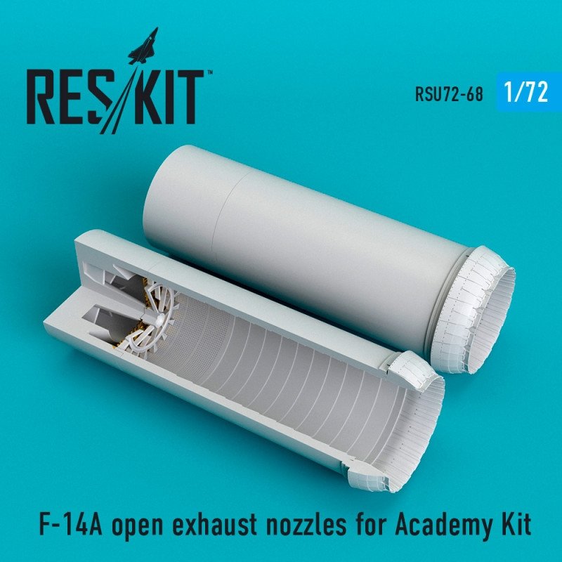 RESKIT RSU72-0068 Buses d'échappement ouvertes pour F-14A Tomcat (échelle 1/72) - Academy