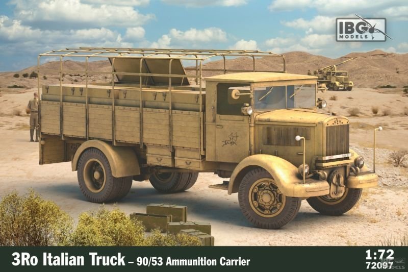 IBG 72097 3Ro Camion italien 90/53 Transporteur de munitions 1/72