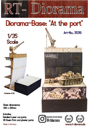 RT-Diorama 35310 Socle de diorama : « Au port » 1/35