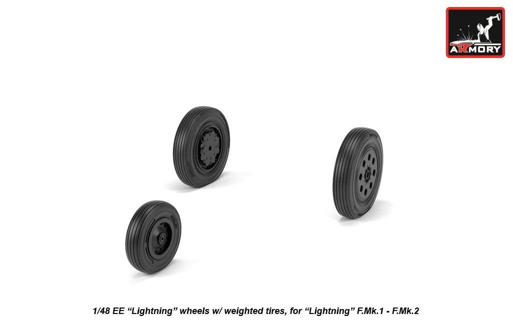 Roues Armory Models AW48407 EE Lightning avec pneus lestés, échelle 1/48 (début) – image 2
