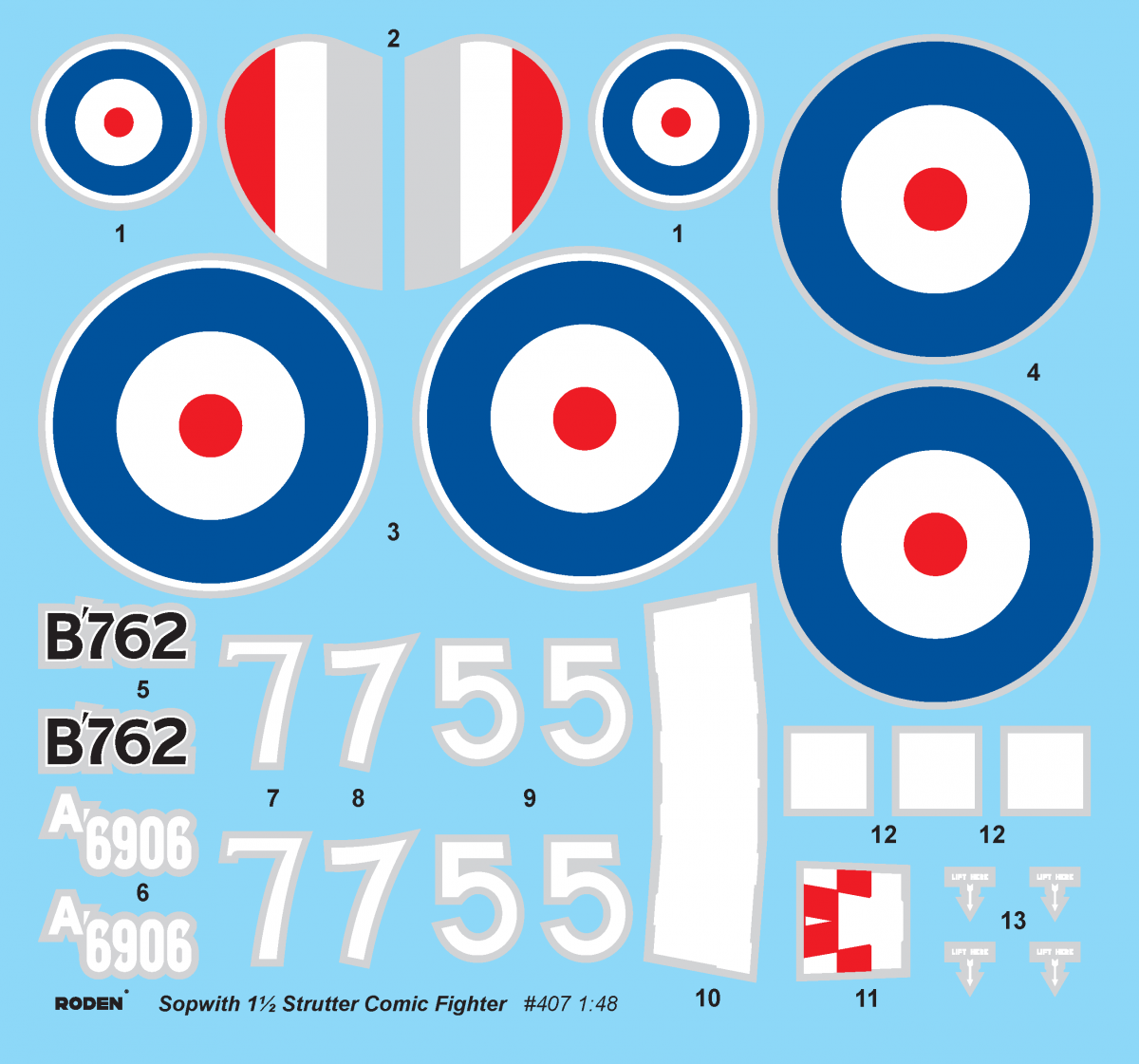 Roden 407 Sopwith Strutter Comic Fighter 1/48 – zdjęcie 3