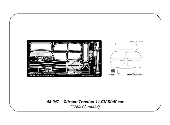 Aber 48047 Citroën Traction 11 CV Voiture de service (1/48) – image 6
