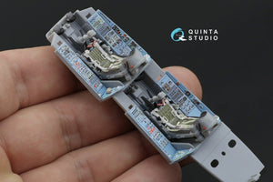 Intérieur imprimé en 3D et coloré sur papier décalcomanie Quinta Studio QD48171 Su-27UB (pour kit HobbyBoss) 1/48 – image 3