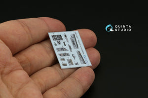Intérieur imprimé en 3D et coloré sur papier décalcomanie Quinta Studio QD72071 MiG-29 9-12 (GWH) 1/72 – imagen 3