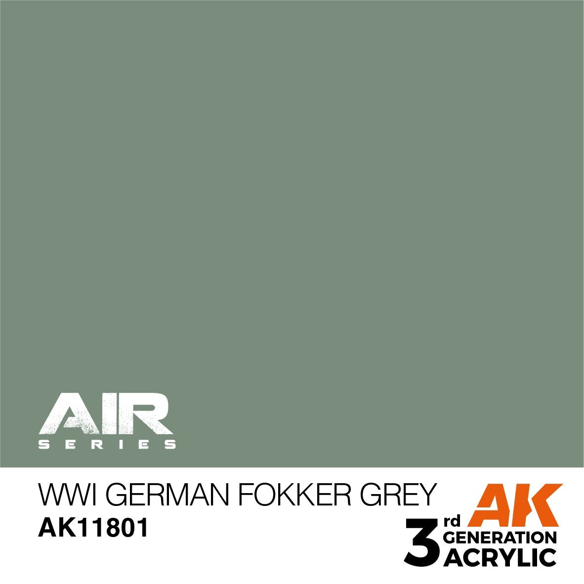 AK Interactive AK11801 FOKKER ALLEMAND GRIS DE LA PREMIÈRE MONDE – AIR 17 ml