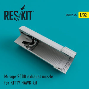 Buses d&amp;#39;échappement RESKIT RSU32-0025 Mirage 2000 pour KITTY HAWK KIT 1/32