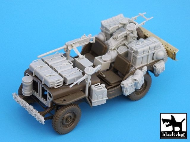Jeep SAS britannique Black Dog T35014 Africa pour Tamiya/Italeri au 1/35 – immagine 3
