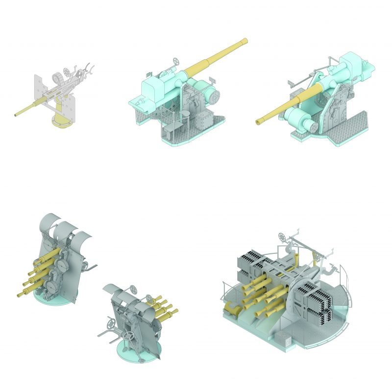 Ensemble d&amp;#39;armement MK1 Design MS-20013 HMS RODNEY 1/200 – image 10